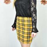 Super cute New look pencil skirt in yellow and black