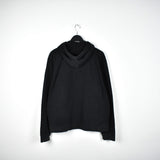 Vintage Fila hoodie long sleeve sweatshirt jumper pullover windbreaker in black