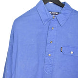 Vintage Polo Sport Ralph Lauren button down formal shirt long sleeve blouse top in blue