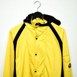 Vintage Diadora jacket windbreaker coat pullover bomber jacket trench coat in yellow and black