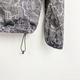 Vintage Icepeak zip up windbreaker tracksuit track jacket trackie sweater jumper sweatshirt pullover long sleeve in black and white