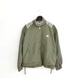 Vintage Adidas zip up jumper sweatshirt tracksuit track jacket bomber jacket trackie pullover long sleeve in lighter green