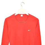 Vintage Nike thin material longsleeve tee pullover sweatshirt in red