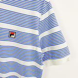 Vintage Fila t-shirt tee blouse top in blue and white