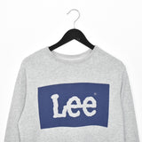 Vintage Lee sweatshirt long sleeve jumper hoodie in grey