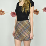 Super cute vintage colourful GAP plaid pencil skirt