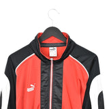 Vintage Puma zip up tracksuit track jacket trackie sweater windbreaker jumper sweatshirt pullover long sleeve in black white and red