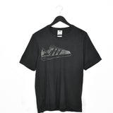 Vintage Adidas t-shirt tee blouse top in dark gret