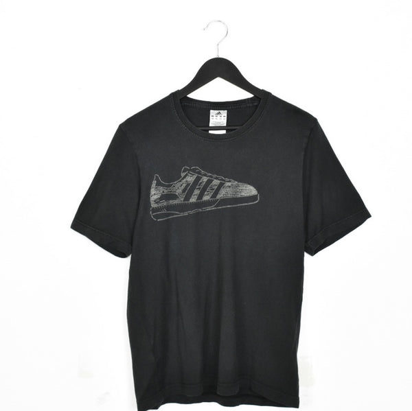 Vintage Adidas t-shirt tee blouse top in dark gret