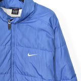 Vintage Nike puffer jacket windbreaker fleece track jacket bomber jacket in blhe