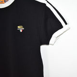 Vintage Energie t-shirt top blouse tee in blue and white