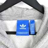 Vintage Adidas hoodie pullover sweatshirt windbreaker fleece track jacket jumper in black and grey