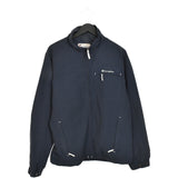 Vintage Champion bomber zip up track jacket windbreaker sweatshirt longsleeve tee pullover jumper in navy