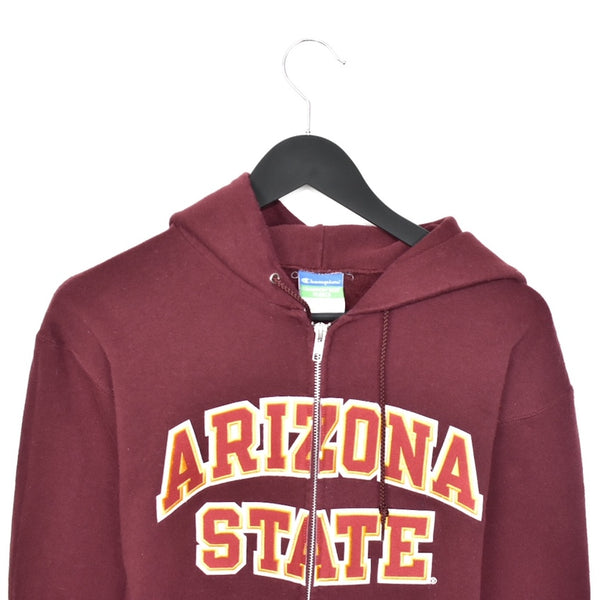 Vintage Champion Arizona state zip up hoodie pullover sweatshirt too in maroon