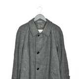Vintage Aquascutum long coat trench coat pea coat jacket in grey