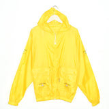 Vintage windbreaker fleece pullover in yellow