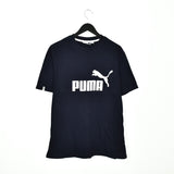 Vintage Puma t-shirt top blouse tee in navy blue