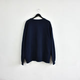 Vintage Hugo Boss crewneck jumper bomber track jacket fleece sweatshirt longsleeve tee pullover in dark blue