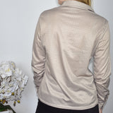 Cute Mat sui button up shirt long sleeve top sweater t-shirt blouse in black