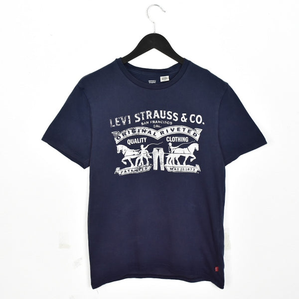 Vintage Levi Strauss short sleeve t-shirt tee blouse top in blue