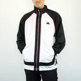 Vintage Kappa tracksuit track jacket fleece windbreaker in white and black