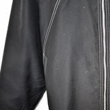 Vintage Adidas long jacket windbreaker track jacket bomber jacket in black