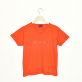 Vintage Champion t-shirt top blouse tee in bright orange
