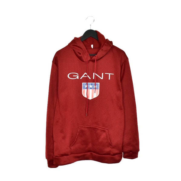 Vintage GANT soft material hoodie jumper sweatshirt sweater pullover in maroon