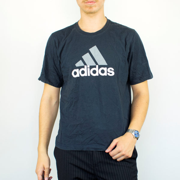 Vintage Adidas t-shirt top blouse tee in gray