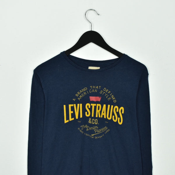 Vintage Levi Strauss t-shirt top blouse tee in blue