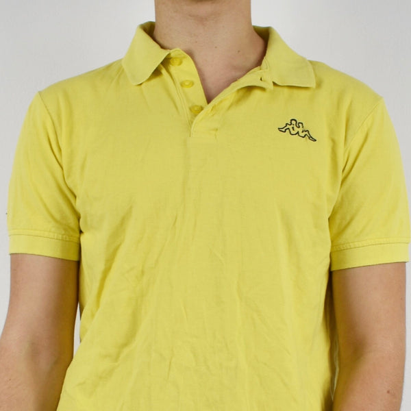 Vintage Kappa polo shirt top tee blouse in yellow