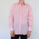 PINK STRIPED TOM TAILOR COLLAR SHIRT