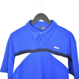 Vintage Fila polo shirt tee blouse top in blue