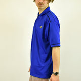 Vintage Calvin Klein zip up polo shirt t-shirt pullover in navy blue