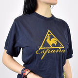 Vintage Le Coq Sportif T shirt in navy blue