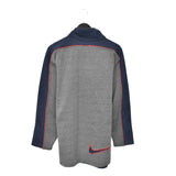 Vintage Nike quarter zip up pullover sweatshirt too in grey and dark blue