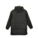 Vintage Napapijri long puffer jacket windbreaker fleece track jacket bomber jacket in black