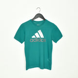Vintage Adidas t-shirt top blouse tee in turquoise
