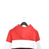 Vintage Fila hoodie long sleeve sweatshirt tracksuit fleece windbreaker jumper in black white and red