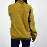 Vintage Nevica tracksuit track jacket fleece windbreaker in yellow and navy blue
