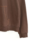 Vintage Puma hoodie pullover sweatshirt windbreaker fleece track jacket jumper in brown and orange