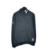 Vintage Champion x Naval Academy sweater jumper sweatshirt pullover long sleeve tracksuit trackie jacket in dark blue