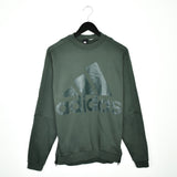 Vintage Adidas sweatshirt pullover jumper hoodie in dark green