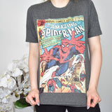 Cute Marvel comics spider man top sweater t-shirt blouse in grey