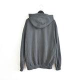 Vintage Champion hoodie track zip up jacket jumper longsleeve tee pullover sweatshirt in dark grey