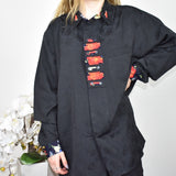 Cute World of man’s fashion shirt long sleeve top sweater t-shirt blouse in black