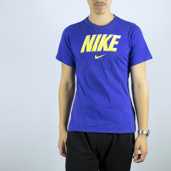 Vintage Nike t-shirt top blouse tee in blue