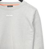 Vintage Reebok jumper hoodie pullover sweatshirt windbreaker track jacket in light grey