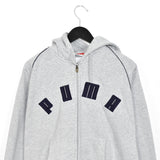 Vintage  Puma zip up hoodie pullover sweatshirt top jumper in grey