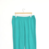 Vintage Lacoste track pants tracksuit bottoms trousers in lighter green